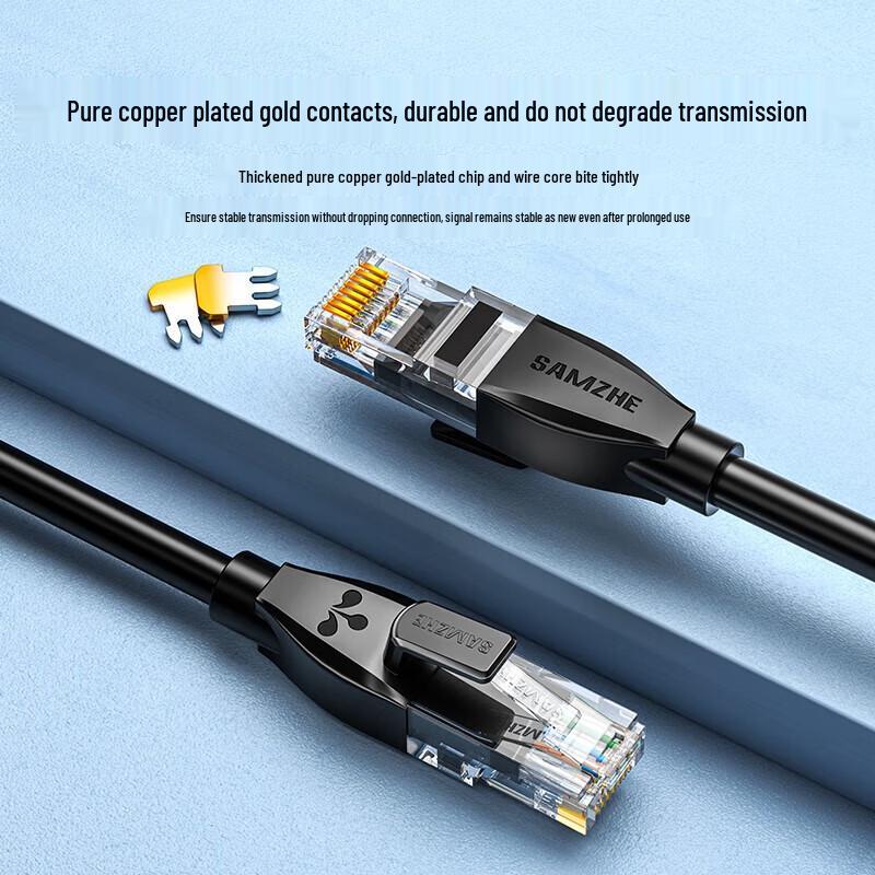SAMZHE CAT6 Gigabit Pure Copper Ethernet Cable