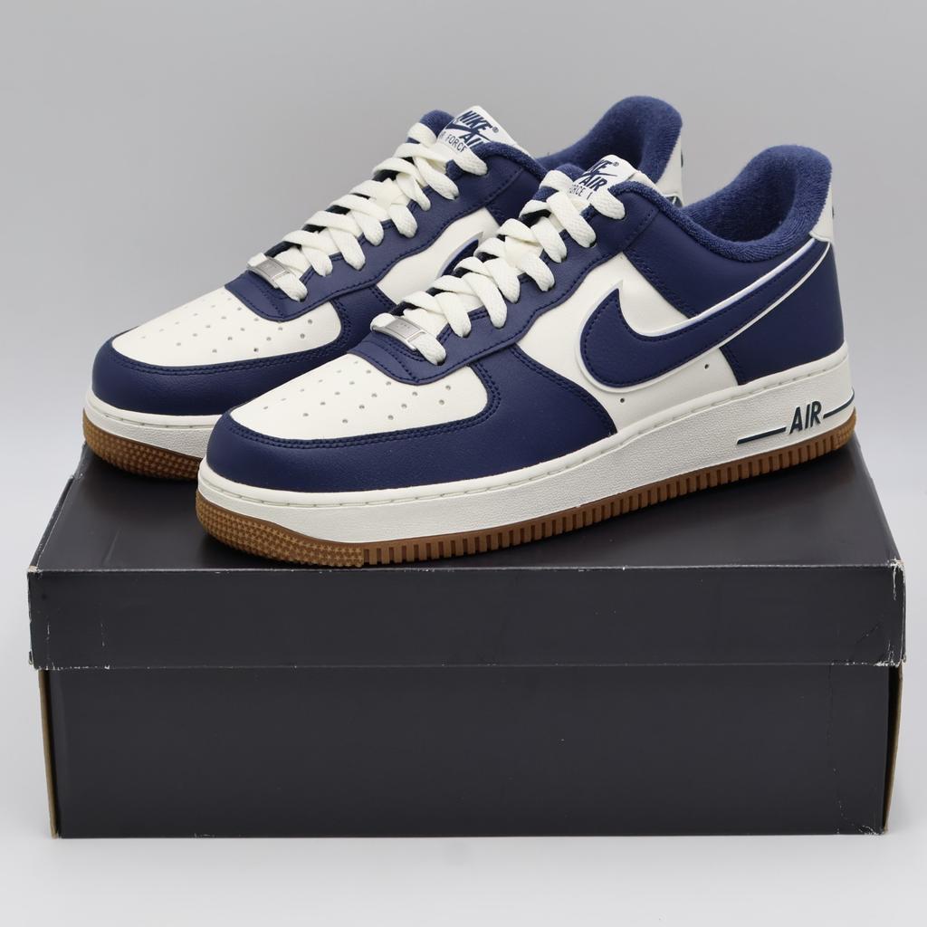 DQ7659-101 Nike Air Force 1 Low College Pack Navy White (Men's)