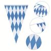 10m Bavarian Oktoberfest Banner for Party Decor Waterproof PE Bunting Perfect for Garden Porch and Event Decorations