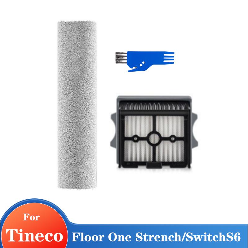 

For Tineco Floor One Stretch S6 /Switch S6 Vacuum Cleaner Accessories Detachable Soft Roller Brush HEPA Filter Kit Parts