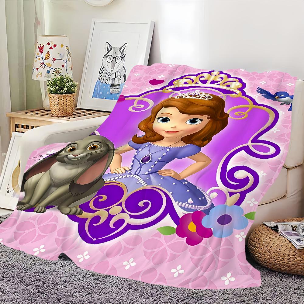 Süß die F-First Flanell S-Sofia Film warme Gemütlichkeit weiche Plüschdecke für Sofa Wohnzimmer Cartoon Zimmer Büro Schlafzimmer Reise Geschenk