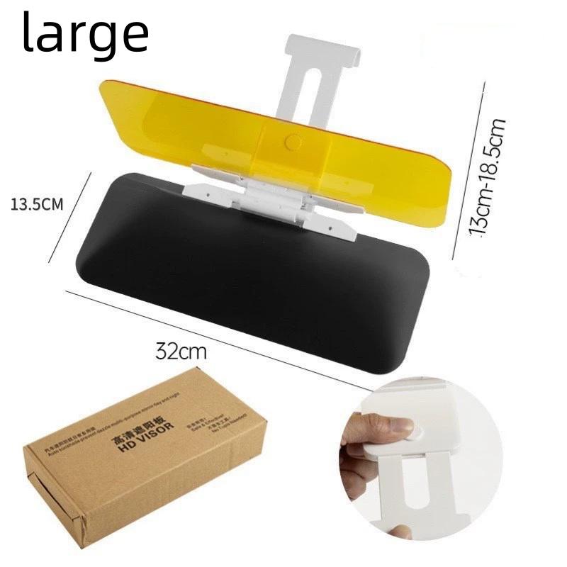 Foldable Car Sun Visor Driver's Eyewear Anti Anti-Glare Sunglasses UV Protection Day & Night Driving Enhanced Light Glasses