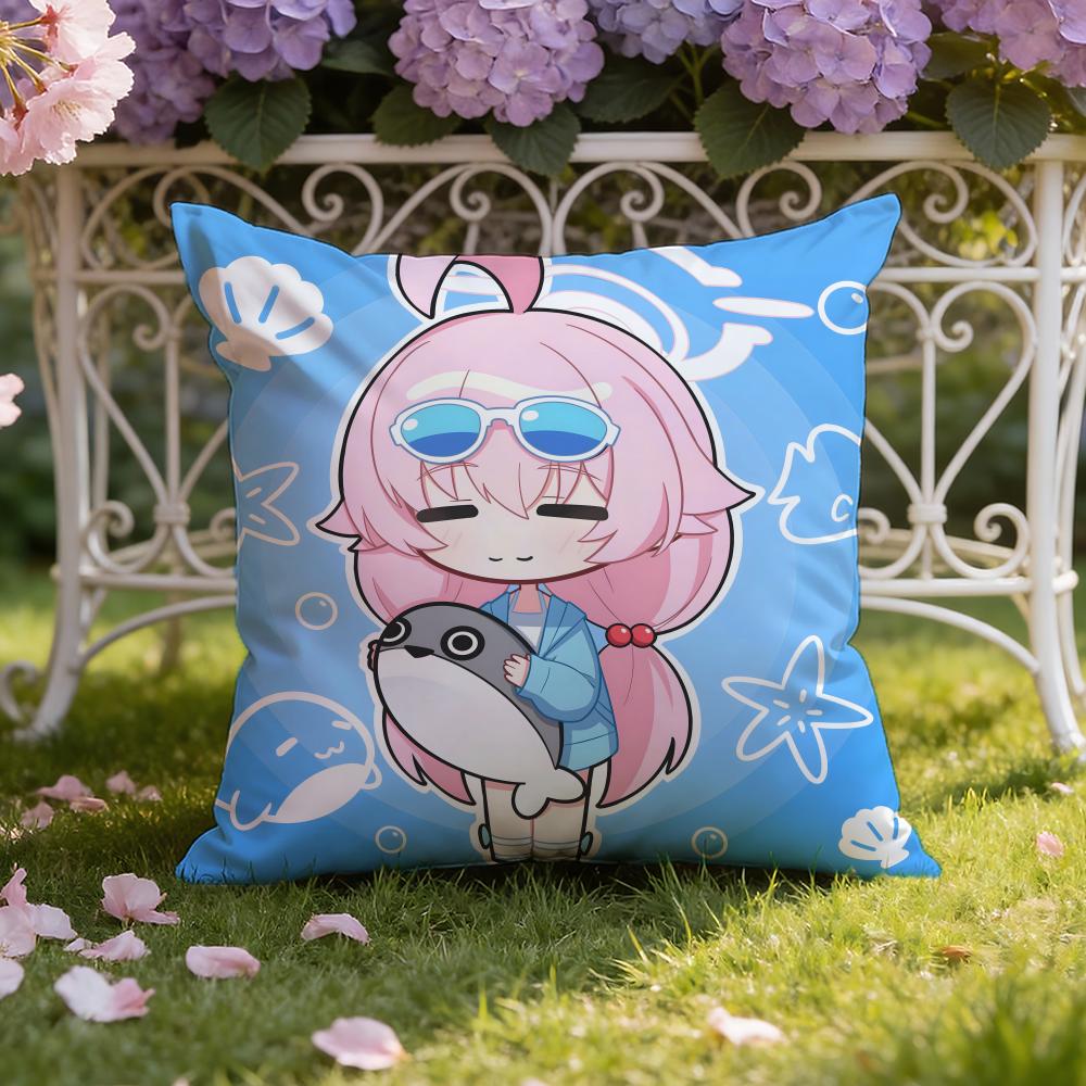 Cute Anime T-Takanashi Hoshino Cushion Cover Home & Car Dual-Scene Pillow Cover: Reversible for Premium Comfort