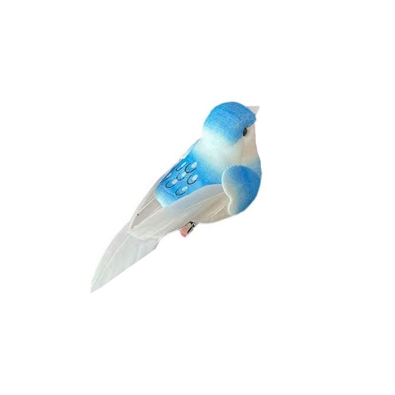 1PCS Garden Prop DIY Decoration Swallow Tail Bird Clip Handmade Simulation Bird Creative Feather Lawn Branch Figurine Ornament