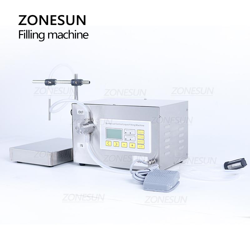 ZONESUN ZS-MP251W Magnetic Pump Strong Acid Liquid Edible Oil Liquor Filling and Weighing Machine Juice  Water Bottle Filler