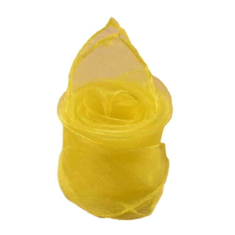 Square Scarf 1950s Vintage Design Kerchief Decorative Hair Tie Neck Decoration Headwrap Lightweight Sheer Fabric жёлтый