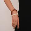 Bohemian Chunky Bracelets Geometric Retro Hand Ring Exaggerated Resin Bangles  Girls Gift