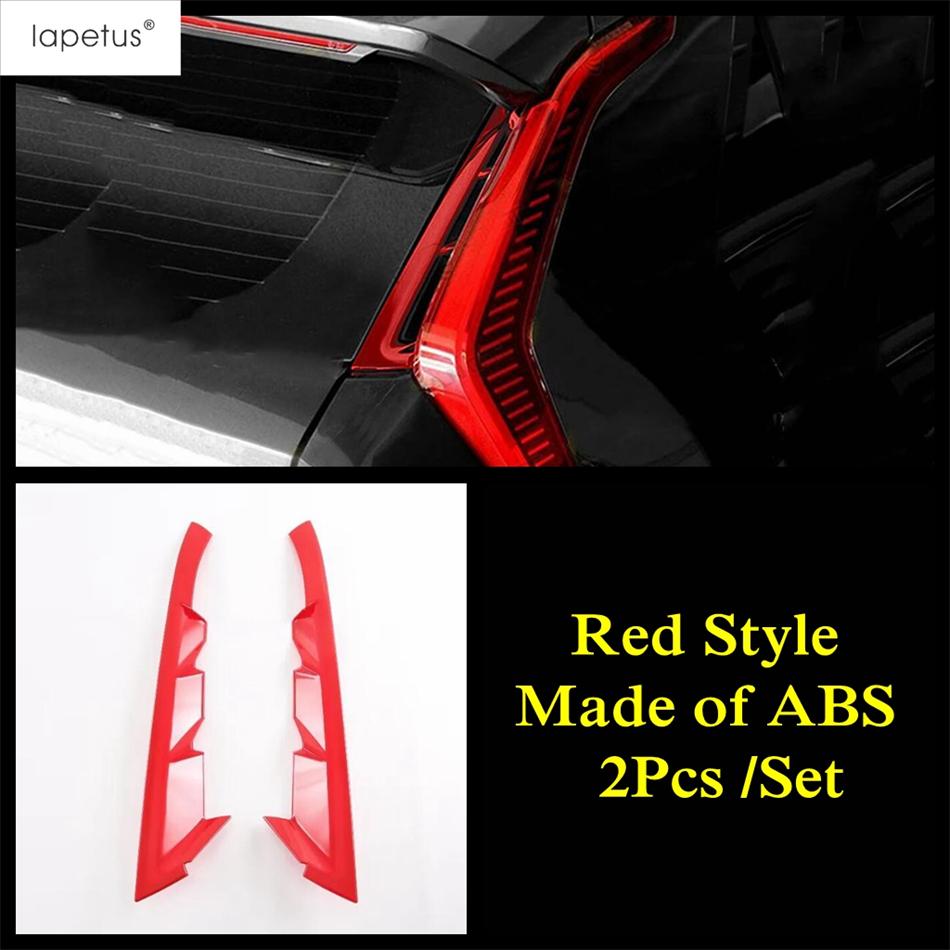 Панель заднего стекла Sequ / Накладка-декорация на корпус зеркала заднего вида для Kia Niro EV - 2025 ABS Красный / Хром Аксессуары Rear Window Sequin-A