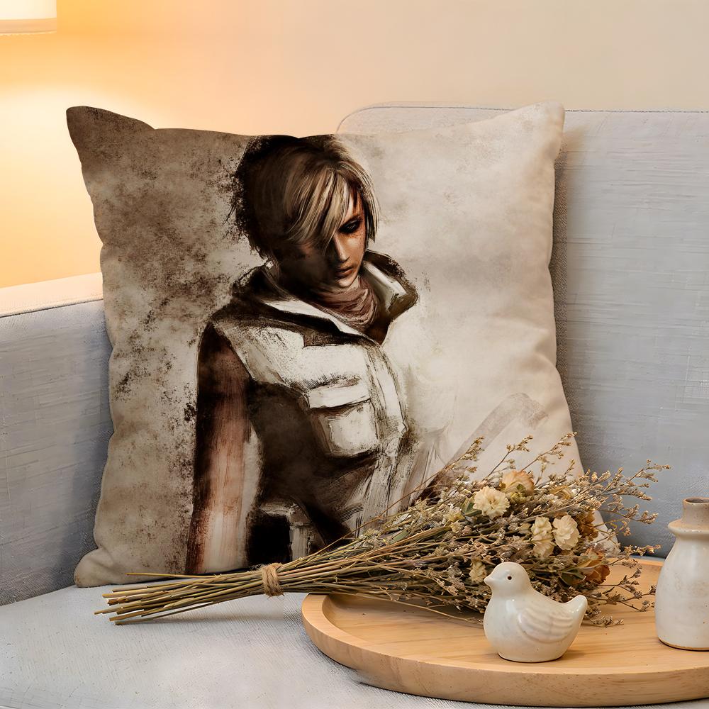 

Cushion Cover Linen SkinFriendly Soft Decorative Case For Sofa Home Decor Horrible Movie SSilent Hill 3 Pillow cover 30x30cm