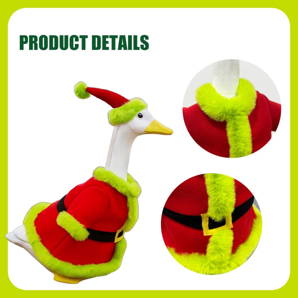 Outdoor Halloween and Christmas Goose-Clothing Santa Robe for Prank Decorations