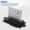 ACROPIX HVAC Blower Motor Resistor Replacement Fit for Nissan Cube - Pack of 1 Black Silver Tone White