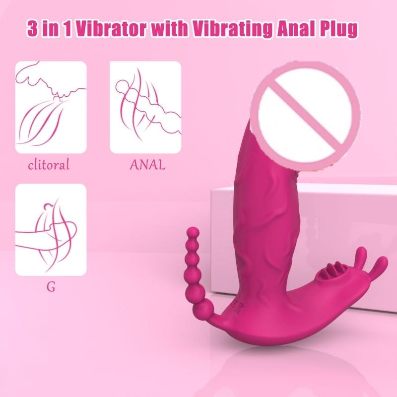 3 In 1 APP Remote Control Wearable Vibrator for Women G Spot Clitoris Anal Stimulation Vagina Massager Sex Toys for Women