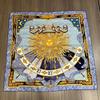 Used Carre 90 Large Scarf CARPE DIEM Enjoy Today Silk