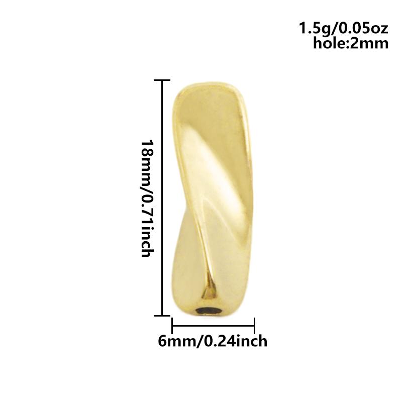 6/12pcs Big/Small Hole Star Heart Pea Real Gold Plated PVD No Fade Stainless Steel Beads For Jewelry Making Supplies Spacer Bead