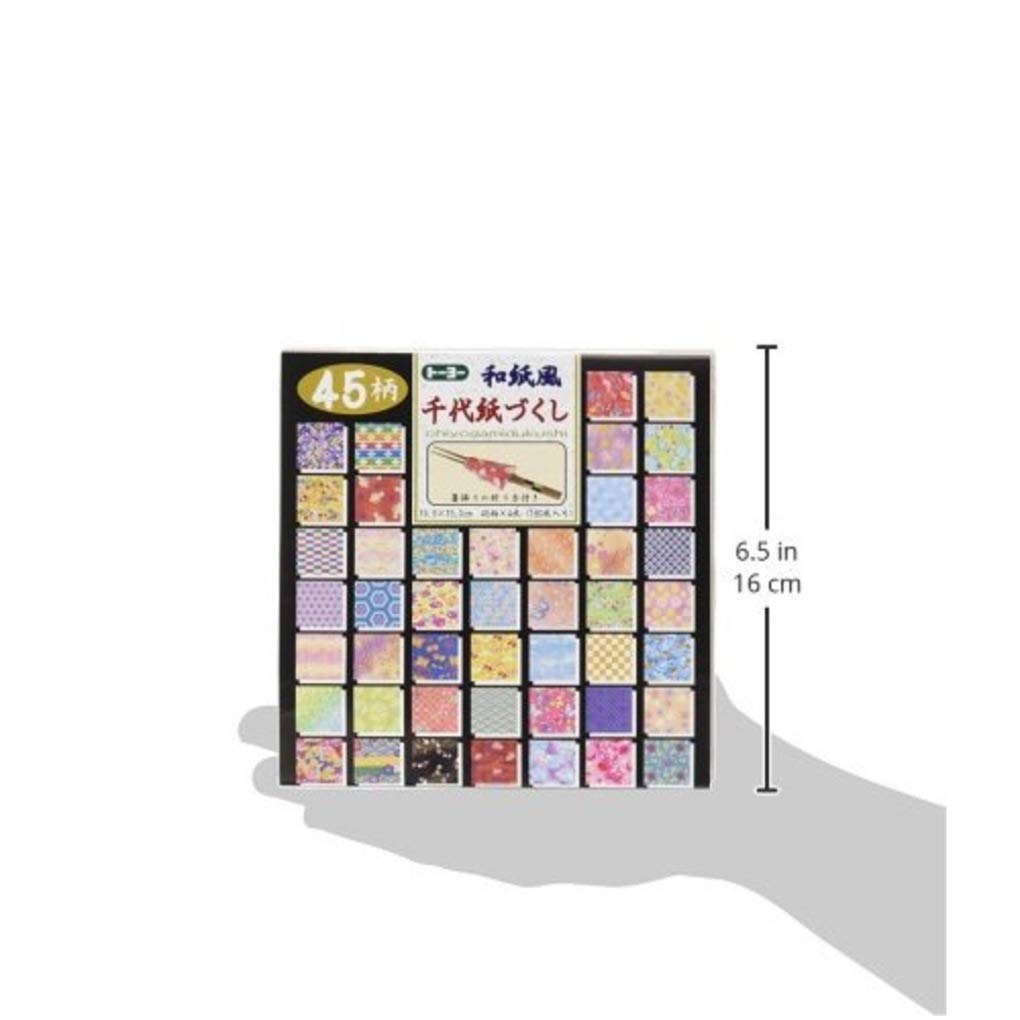 Toyo Origami Chiyogami 15cm 45 180 018053 Washi-style Paper, square, patterns, sheets,