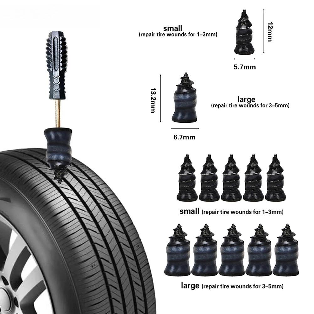 Multi-Vehicle Tire Repair Kit - Emergency Plug Tools for Car/Truck/Motorcycle Puncture Fixes