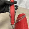 [Pre-Owned] Gold Chain Shoulder Strap Leather Crossbody Bag - Excellent #3ASTVX