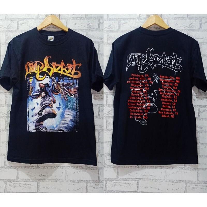 Limp Bizkit Band Tour Black Short Sleeve Cotton T-shirt Unisex VM6338 M
