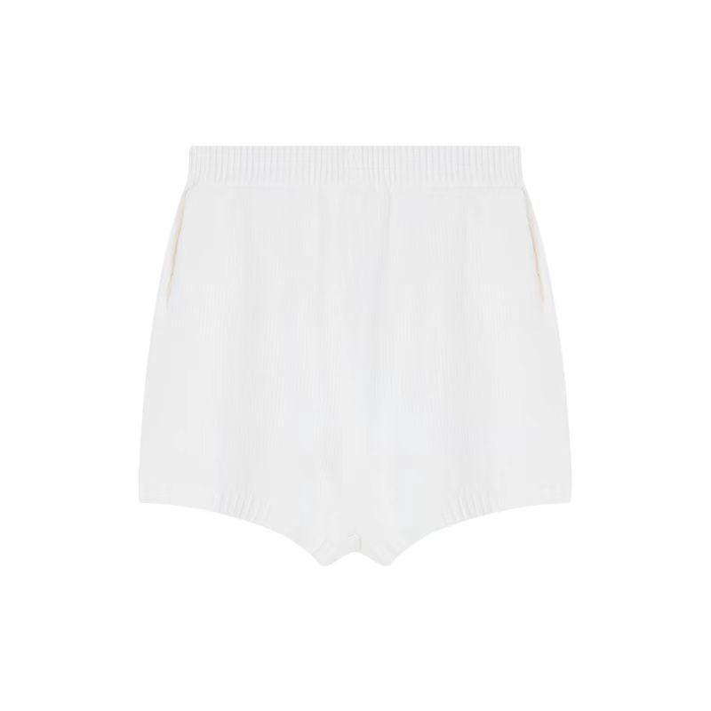 

Женский зимний черный вязаный свитер и шорты с высокой талией, комплект из двух предметов One Size