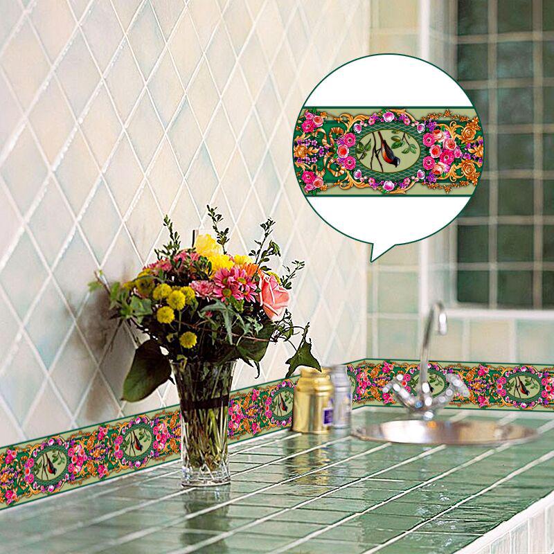 Mula Castle Self-Adhesive Waterproof Bathroom Tile Skirting Wall Sticker