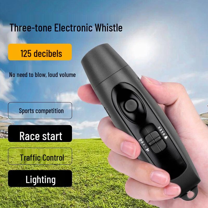 USB Rechargeable Electronic Whistle with Light