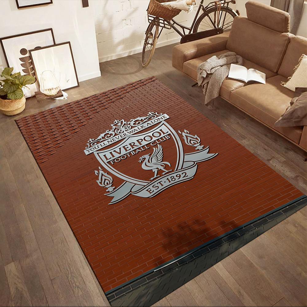 Liverpool Football Club Carpet Suitable For Foyer Balcony Living Rooms Dining Room Antislip Rug Anime Office Decor