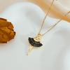 Necklace, Ballet Girl, Elegant and Beautiful Style, Necklace with Design Sense, Collar Chain, Neck Chain Accessory