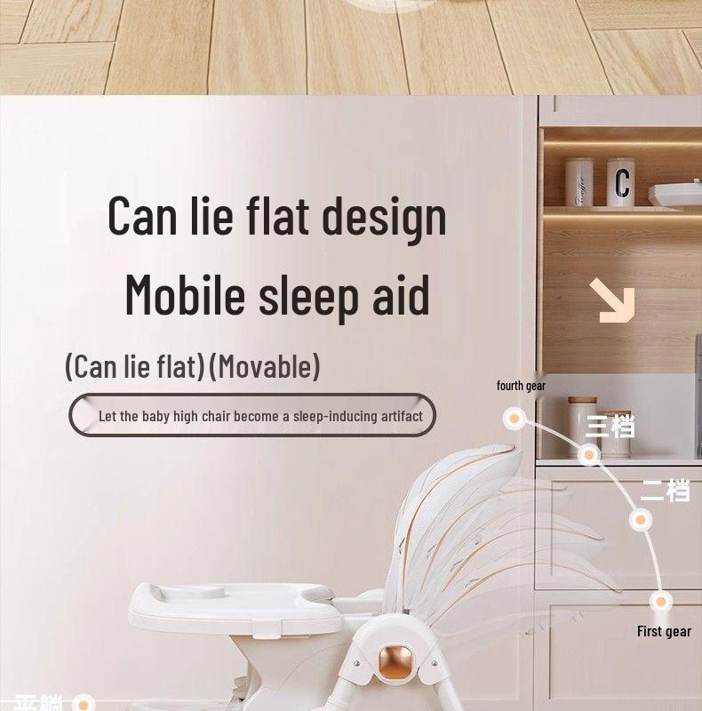 Portable Multifunctional Baby High Chair: Folding Infant Seat and Dining Table Combo