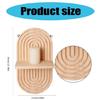 2Pieces Bohemian Wall Shelf Floating Shelves Oval Shape Storage Display Rack Hanging Shelf for Bathroom Bedroom Decors