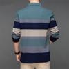 Men's Striped Long Sleeved POLO Shirt Summer Fashion Casual Breathable Polo T-shirt Men's Brand Embroidered Top