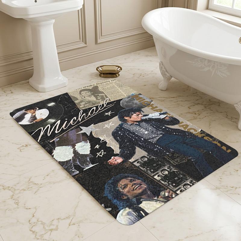 Michael Jackson Living Room Nonslip Area Rug Soft Carpet For Bedroom Gameoom Playroom Sofa Office Home Decor Doormat