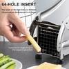 Neu 2 Klingen Edelstahl Zuhause Pommes Frites Kartoffelchips Streifenschneider Schneider Hackgerät Chips Maschine Herstellwerkzeug Kartoffel Schneiden Pommes Frites für Pommes frites