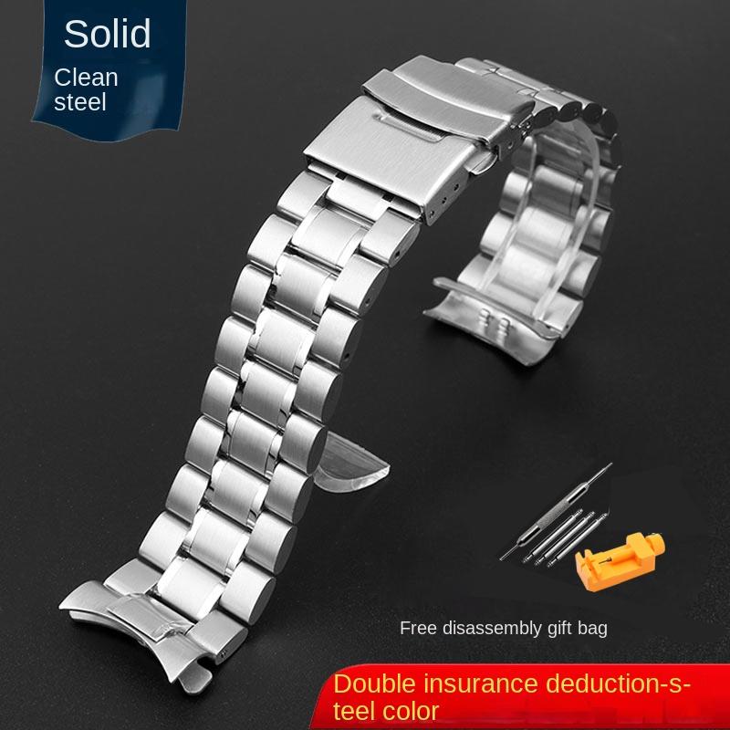 

Curved Stainless Steel Strap 20 22mm For Casio watch EFR526/EFR303/EFR304/ef530/ef556/efr552 BEM506/501 Men Watchband Wristband 24mm