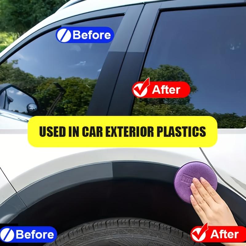 Automotive Plastic Repair Agent Restores Black Luster Refurbishes Plastic Leather Instrument Panels