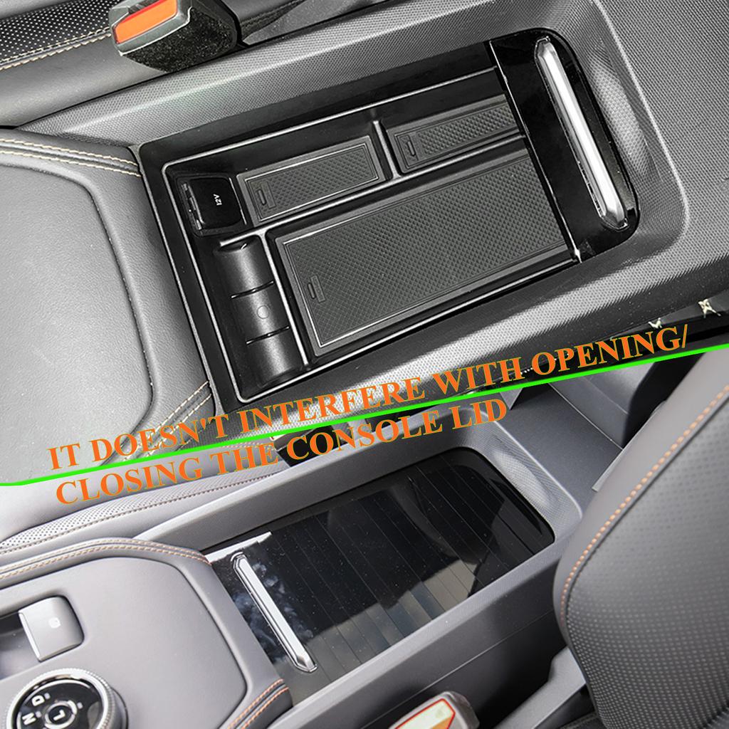 Car Armrest Storage Box for Ford Mustang Mach-E  2022 Central Control Organizer Container Stowing Tidying Interior