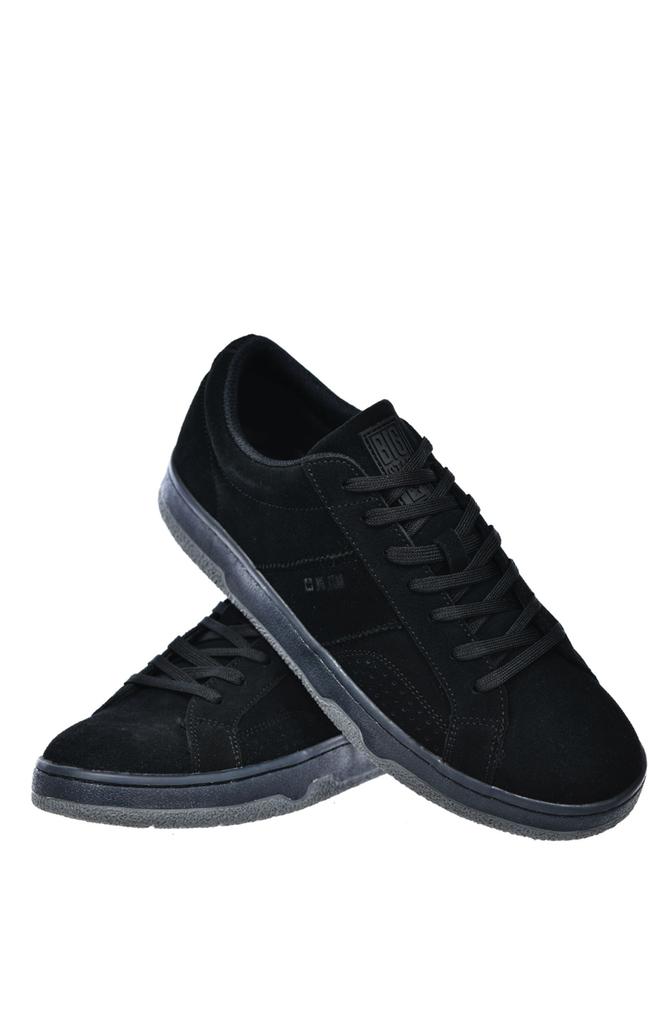 Big Star RR174352 Men's Shoes Black Classic Suede Court Sneakers
