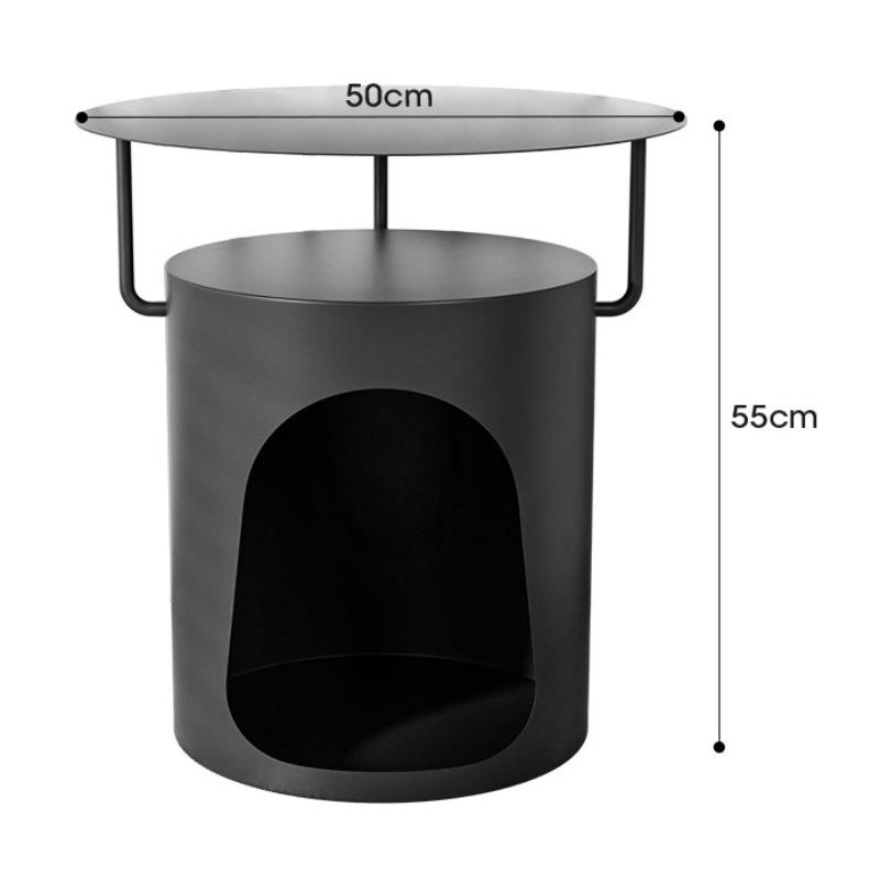 Pets Nightstand Iron Bedside Tables Luxury Aesthetic Night Storage Table Minimalist Multifunction Nightstands Bedroom Furniture