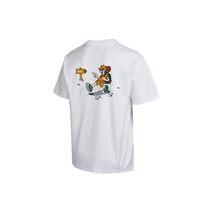 Converse Explorer Graphic T-Shirt Asia Sizing White Men s 10022785-A01 XXL
