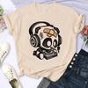 Funny Cute Panda Printed T Shirt for Women Summer Short Sleeve Cartoon Casual Creative T-shirt Vintage Round Neck Clothes