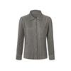 MONPLISSE [Unisex] Long Sleeve Collared Full-Open Pleated Jacket [Grey]
