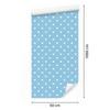 Hearts Wallpaper Azure and White 50x1000
