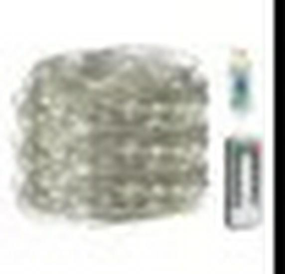 

Copper Wire LED String Lights with Remote Control - 8 Function Christmas Decorations. 5m 50 LED USB Remote холодний білий колір