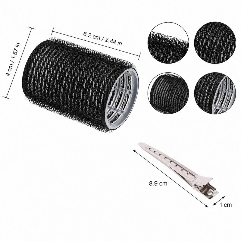 Self Grip Hair Rollers With Duckbill Clips For Bangs And Root Volume, Reusable Curling Tools For Daily Home Hair Styling