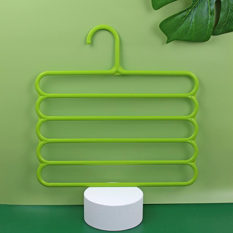 Modern Plastic 5tier Pants Rack With Multiple Storage For Closet Organization