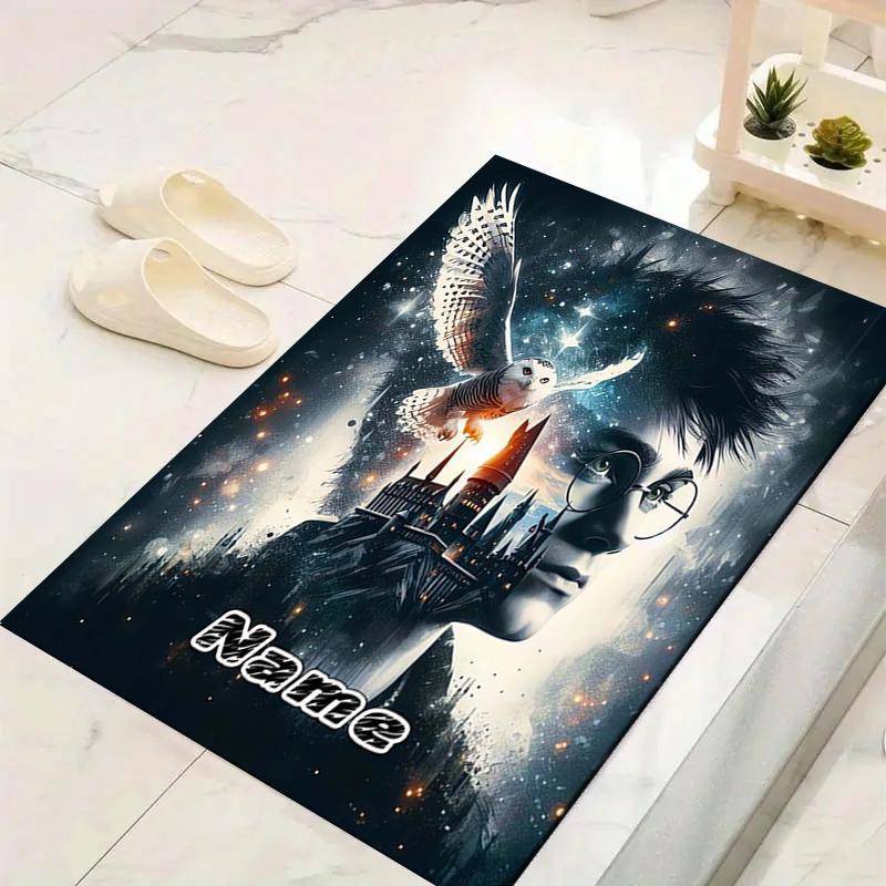 Custom 1Pc Magic Night Owl Castle Rug Office Carpet Indoor Outdoor Entrance Doormat Nonslip Soft And Comfortable Living Room D2915108