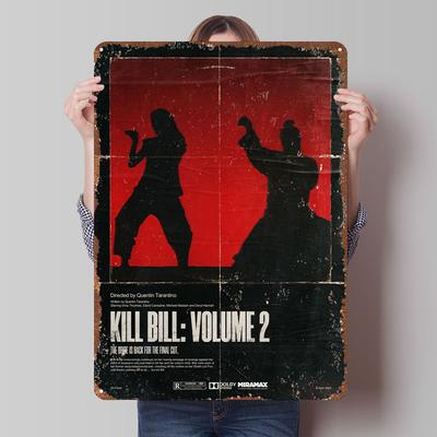 Poster Kill Bill Serie TV Segno in Latta Oggetti Decorazione Parete Segni Metallici Personalizzati per Casa Stanza Arte Murale Piatto Metallico Vintage