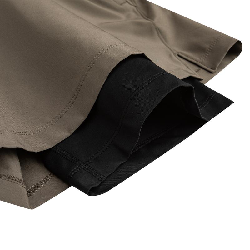 Anta Cycling Fitness Running Pocket Zipper Multi-Functional Loose Quick-Dry Lightweight Breathable Woven Five-Point Shorts Men Shorts 952625501-1