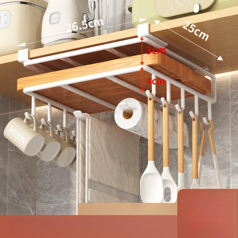 

Кухонная перфорированная полка для хранения, шкаф, полка для салфеток, нижняя полка, двухъярусная полка для разделочных досок, полка для крышек кастрюль из нержавеющей стали, настенное хранение в шкафу белый