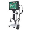 LCD Digital Microscope 1200X 1080P Video 12MP Accurate Focusing HD Repair Eyepiece 7in Screen