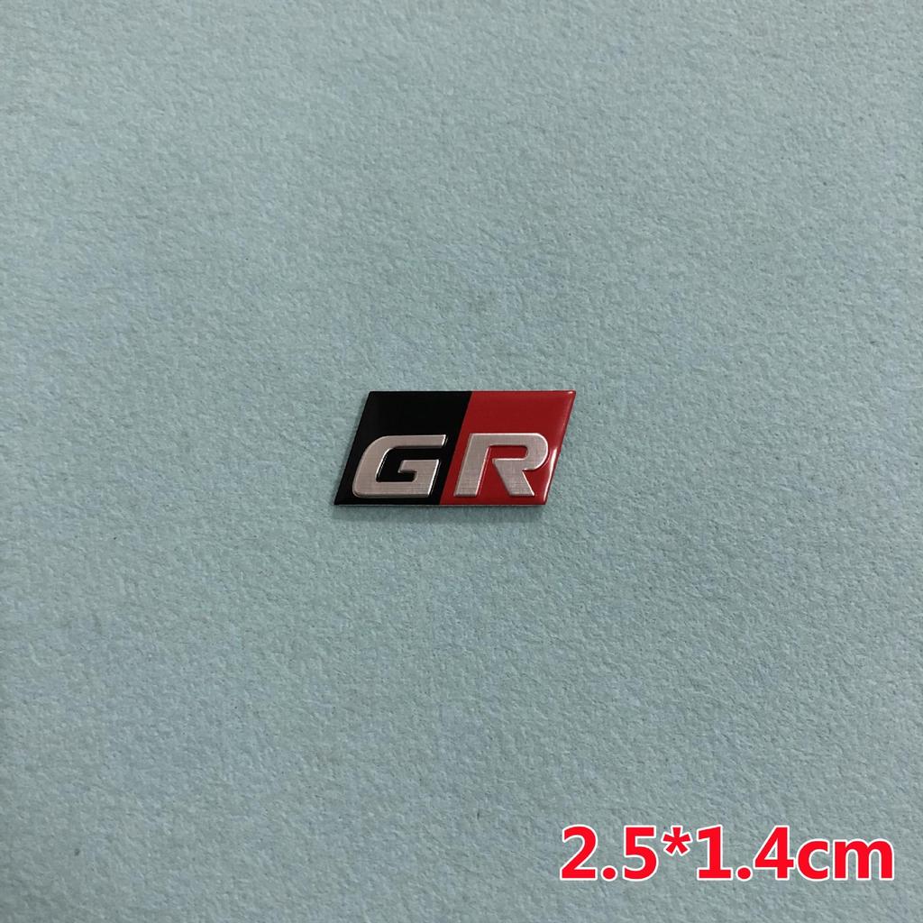 Toyota GAZOO Racing Metallaufkleber-Set: Lenkrad-, Seiten- und Dekorationsaufkleber mit GR-Logo